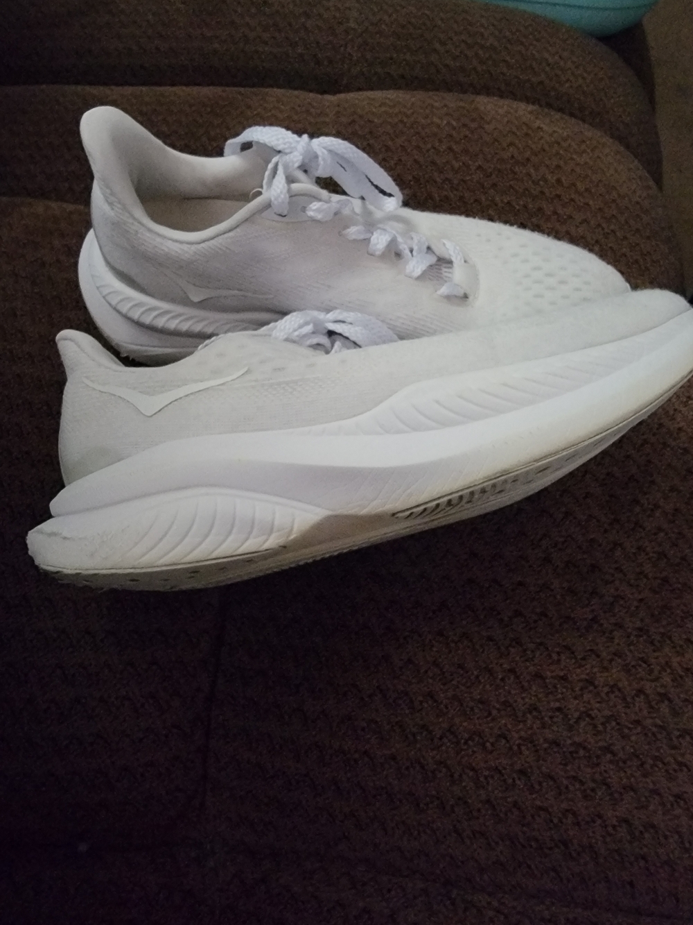Hoka MACH 6 Women's All-White Cushioned Running Shoes